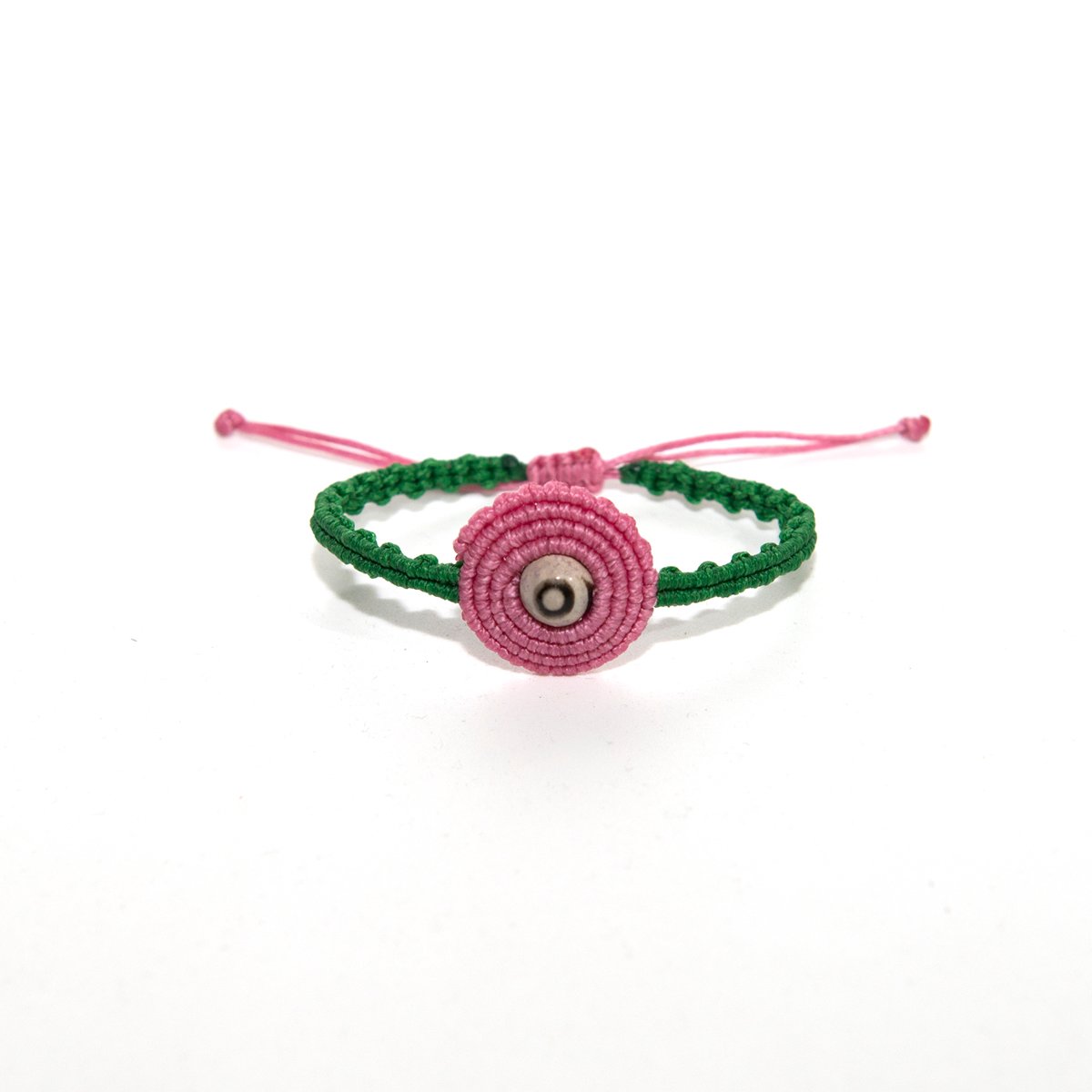 ΒΡΑΧΙΟΛΙ MACRAME NEFERTARI ΡΟΖ ΠΡΑΣΙΝΟ ΜΕ ΧΑΝΔΡΑ ΒΡΑΧΙΟΛΙ MACRAME NEFERTARI ΡΟΖ ΠΡΑΣΙΝΟ ΜΕ ΧΑΝΔΡΑ