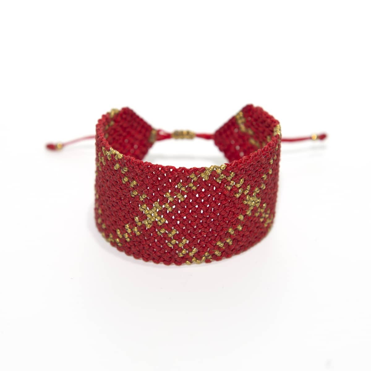 ΒΡΑΧΙΟΛΙ MACRAME IKHET ΚΟΚΚΙΝΟ-ΧΡΥΣΟ ΒΡΑΧΙΟΛΙ MACRAME IKHET ΚΟΚΚΙΝΟ-ΧΡΥΣΟ