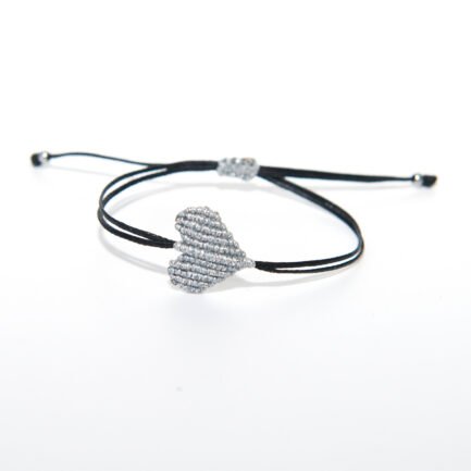 ΒΡΑΧΙΟΛΙ MACRAME ΚΑΡΔΟΥΛΑ ΑΣΗΜΙ