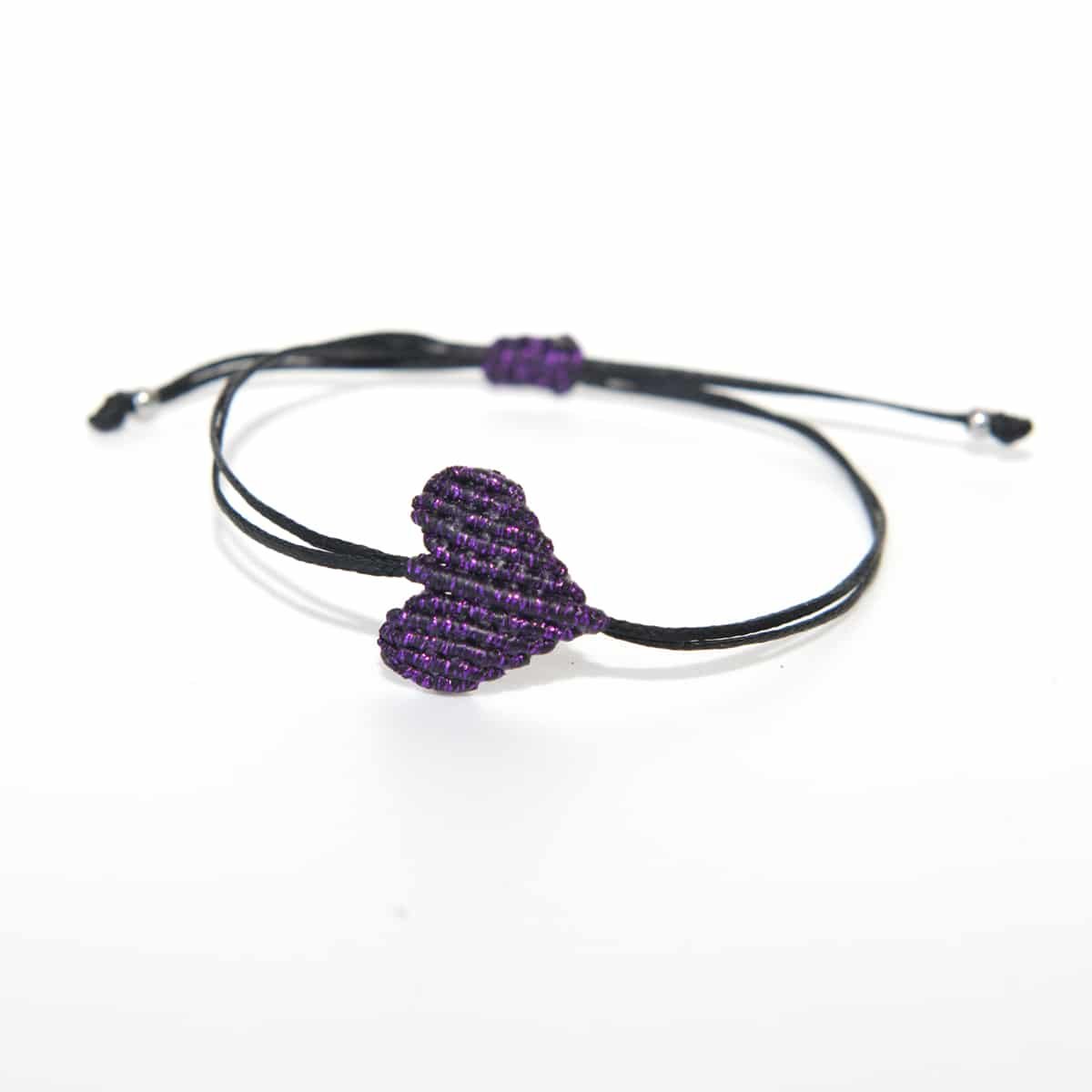 ΒΡΑΧΙΟΛΙ MACRAME ΚΑΡΔΟΥΛΑ ΜΩΒ ΜΕΤΑΛΙΖΕ ΒΡΑΧΙΟΛΙ MACRAME ΚΑΡΔΟΥΛΑ ΜΩΒ ΜΕΤΑΛΙΖΕ