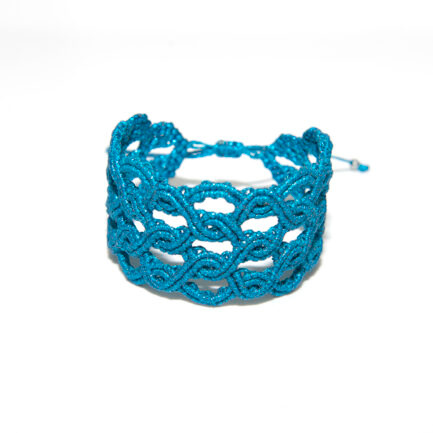 ΒΡΑΧΙΟΛΙ MACRAME DAUDI ΤΙΡΚΟΥΑΖ ΜΕΤΑΛΙΖΕ