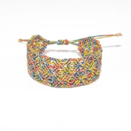 ΒΡΑΧΙΟΛΙ MACRAME JAHA ΠΟΛΥΧΡΩΜΟ ΜΕΤΑΛΙΖΕ