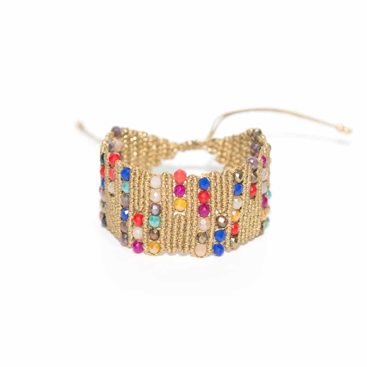 ΒΡΑΧΙΟΛΙ MACRAME AYANNA ΧΡΥΣΟ ΜΕ ΧΑΝΤΡΕΣ ΒΡΑΧΙΟΛΙ MACRAME AYANNA ΧΡΥΣΟ ΜΕ ΧΑΝΤΡΕΣ