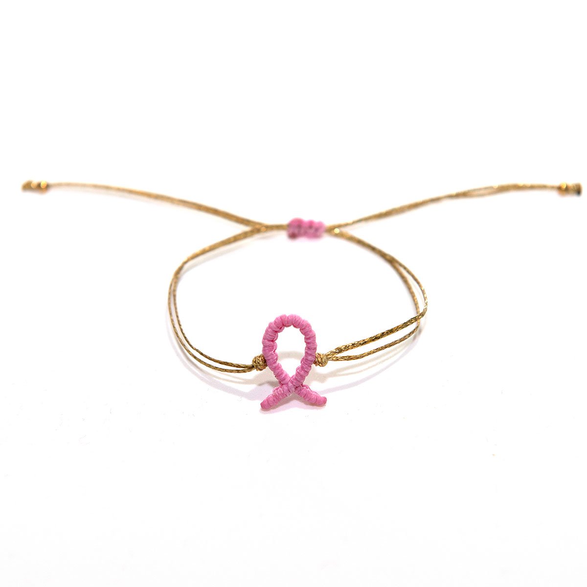 ΒΡΑΧΙΟΛΙ MACRAME ΠΡΟΛΗΨΗΣ ΚΑΤΑ ΤΟΥ ΚΑΡΚΙΝΟΥ ΡΟΖ