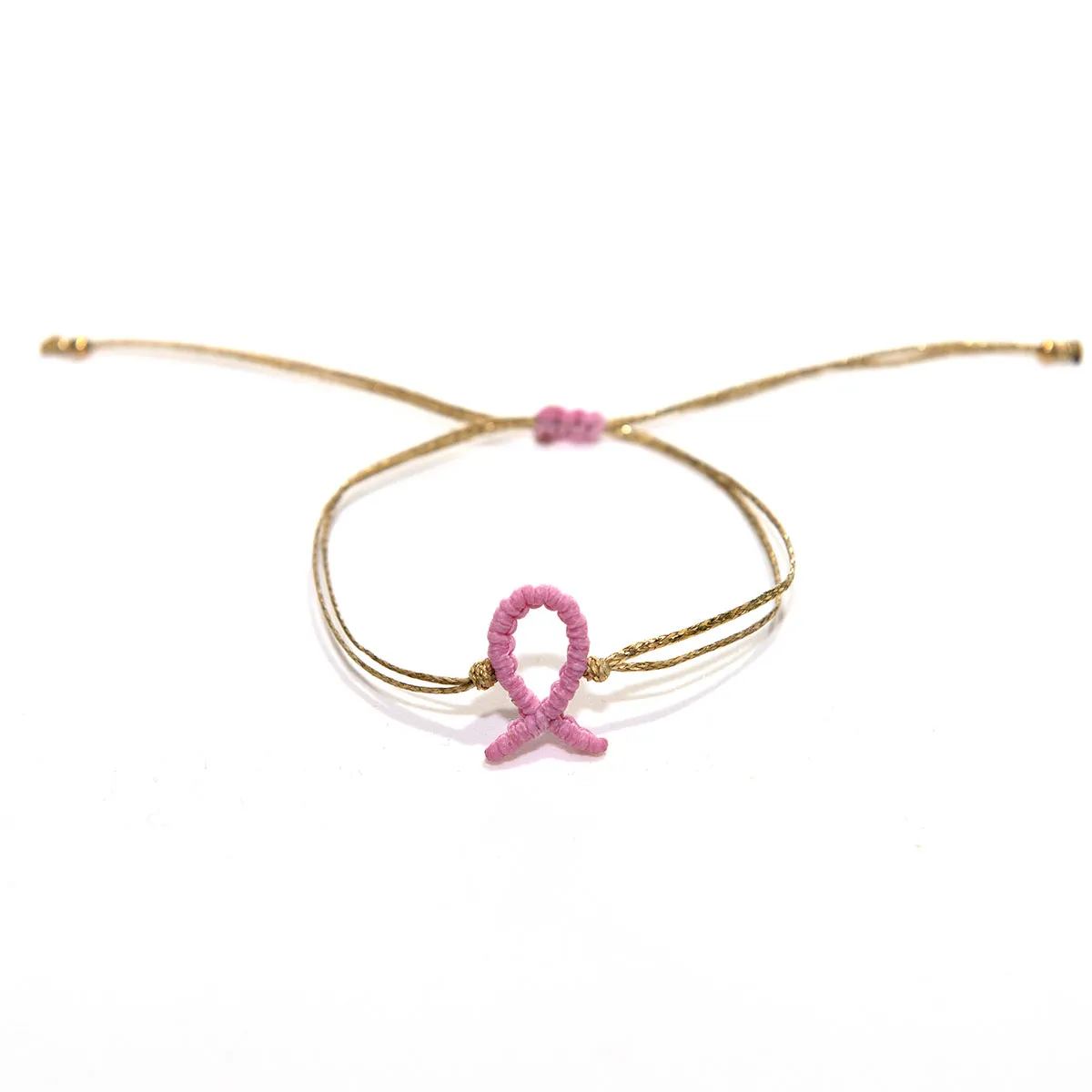 ΒΡΑΧΙΟΛΙ MACRAME ΠΡΟΛΗΨΗΣ ΚΑΤΑ ΤΟΥ ΚΑΡΚΙΝΟΥ ΡΟΖ